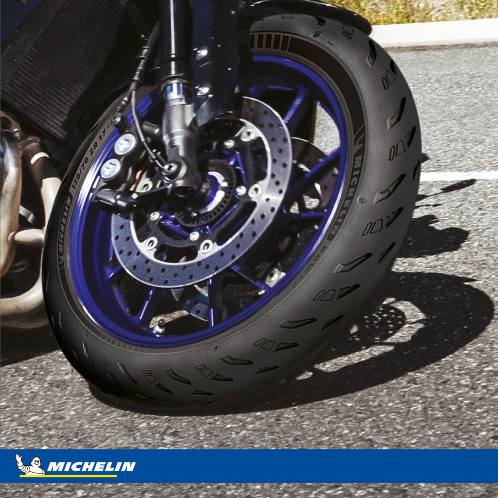 Michelin Power 5 Rear Motorcycle Tire 190/50ZR-17 - High Performance Sport Bike Tire for Street Riding & Track Days