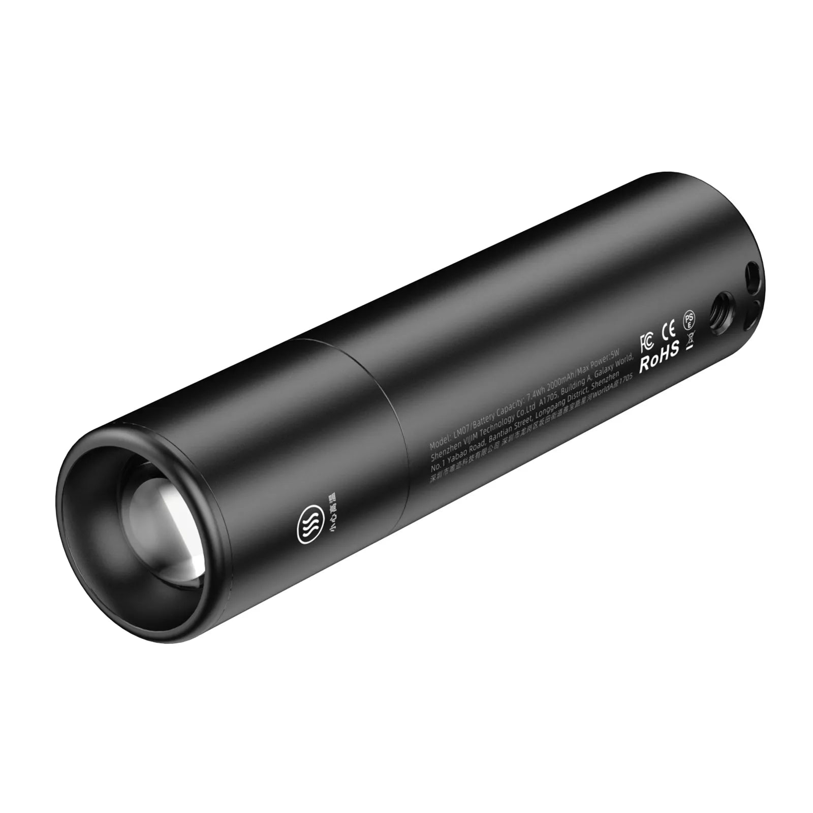 Ulanzi LM07 Rechargeable LED Flashlight for Photography - 1000 Lumens, Adjustable Brightness, Long Battery Life - Perfect for Outdoor, Camping, Night Shoots & Emergency Lighting