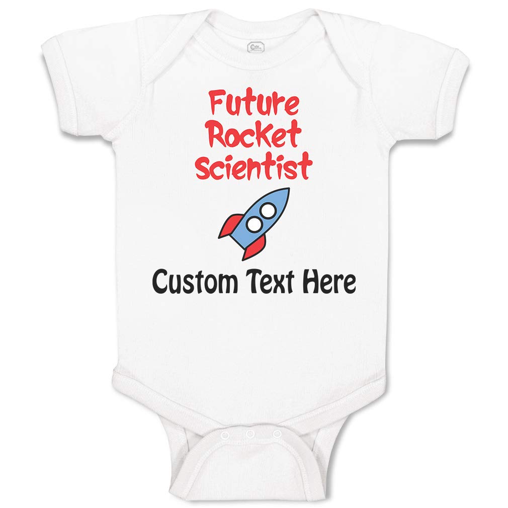 Custom Baby Bodysuit - Future Rocket Scientist Cotton Onesie for Boys & Girls | Soft Infant Outfit for Playtime, Science-Themed Parties & Photo Shoots