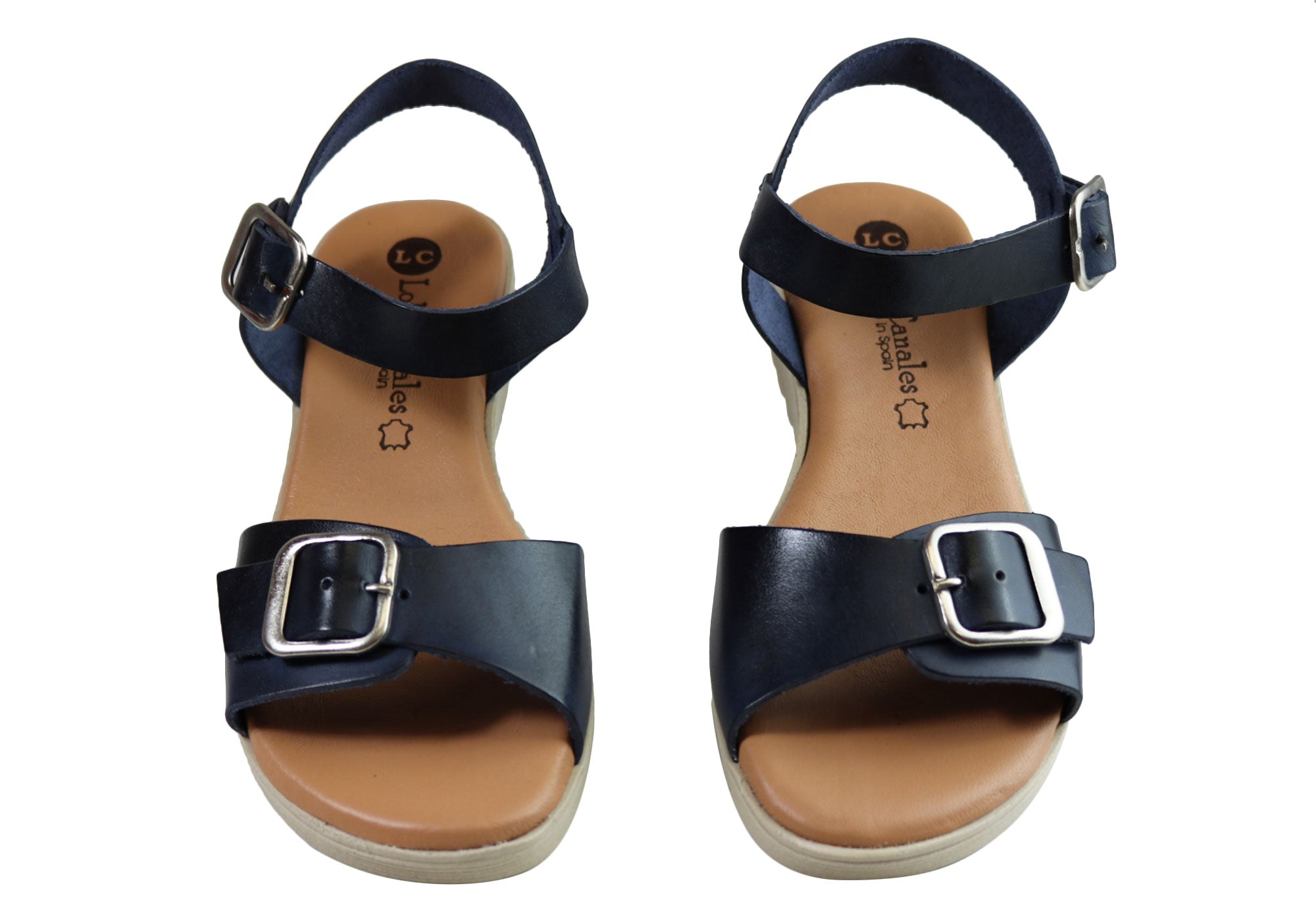 Lola Canales Koz Women's Comfortable Soft Leather Sandals - Handmade in Spain - Perfect for Summer, Beach, and Casual Outings