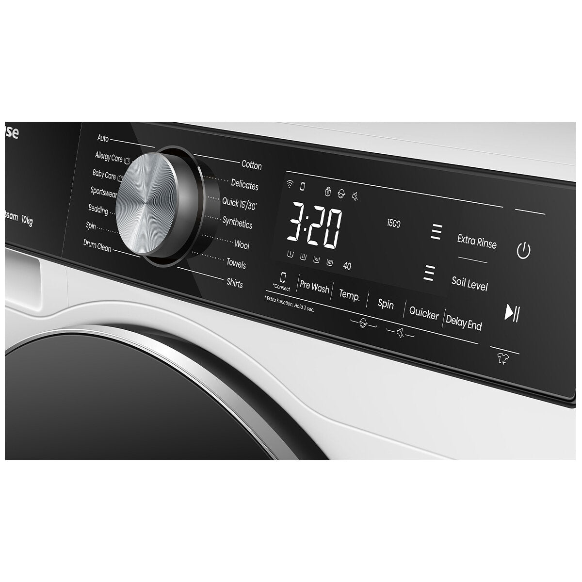 Hisense 10kg Series 5 Front Load Washing Machine HWFS1015E - Energy Efficient Large Capacity Washer for Family Laundry | Perfect for Apartments, Homes & Laundromats