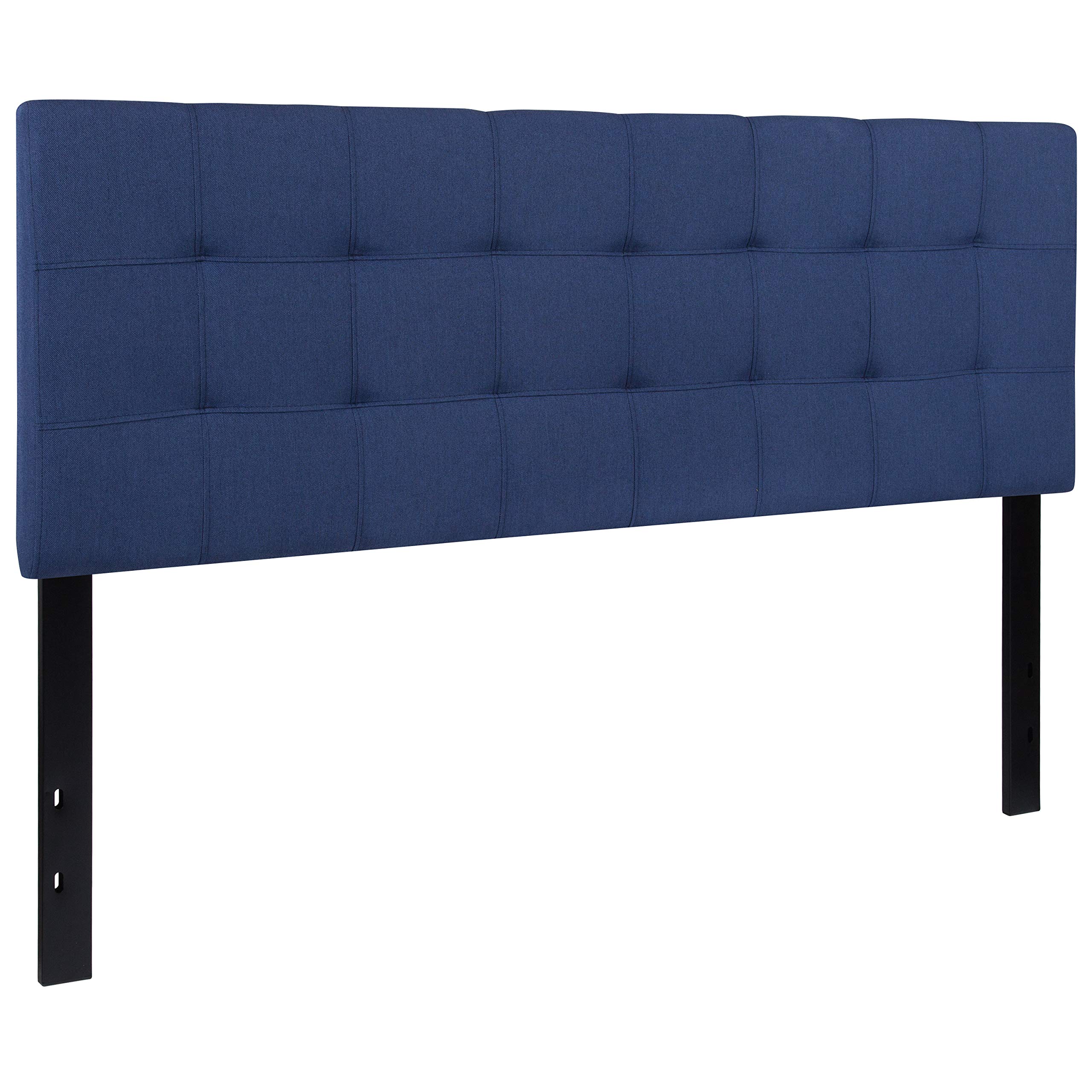 Flash Furniture Bedford Tufted Upholstered Queen Size Headboard - Navy Fabric Upholstered Bed Frame Headboard for Master Bedroom, Guest Room & Home Decor