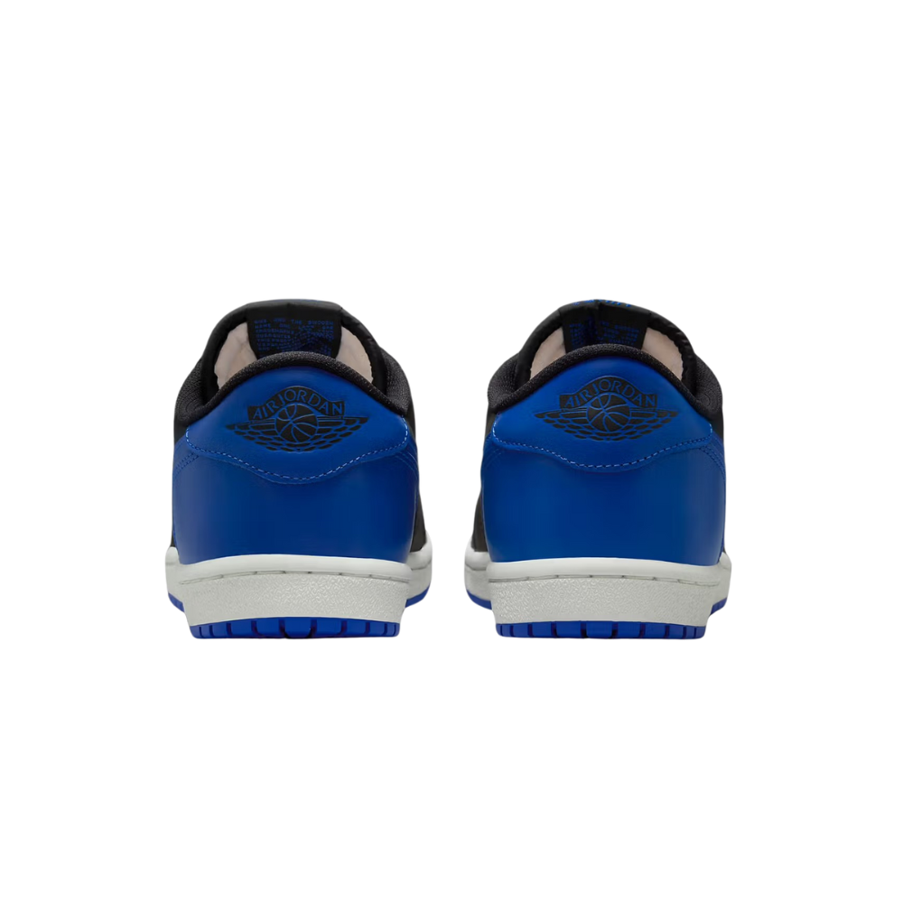 Air Jordan 1 Retro Low '85 Sneakers - Royal Black & Summit White Colorway - Men's Basketball Shoes for Casual Wear & Street Style