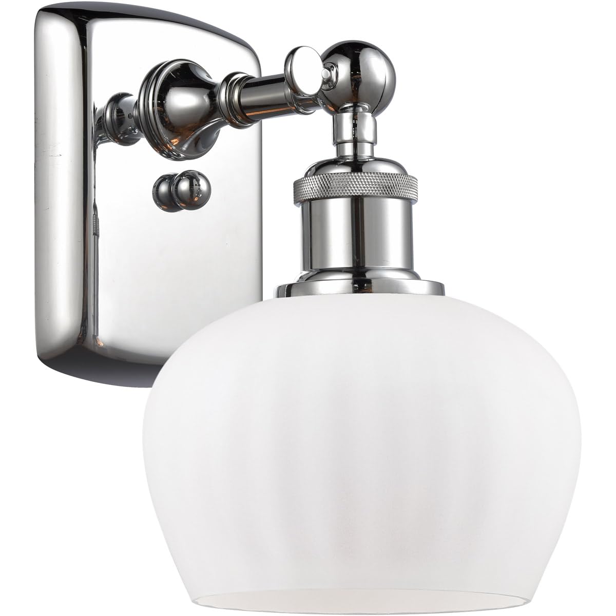 Innovations 516-1W-PC-G91-LED Vintage Style Dimmable LED Wall Sconce Light Fixture - Polished Chrome Finish - Perfect for Bedroom, Living Room, Hallway & Entryway Lighting