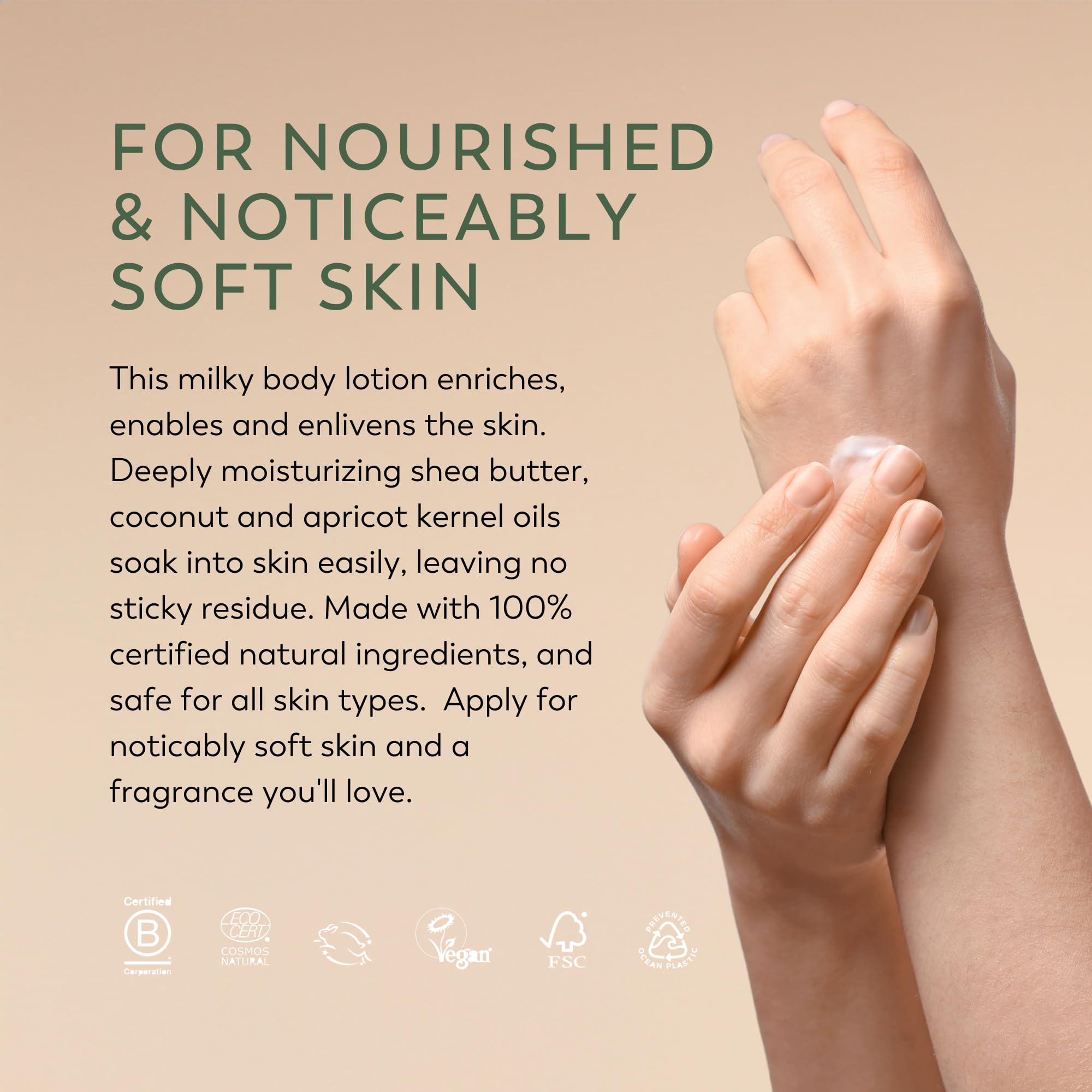 The Handmade Soap Company Lavender Rosemary Thyme & Mint Body Lotion - 8.5oz Natural Moisturizing Cream for Dry Skin - Cruelty Free Vegan Body Care - Perfect for Daily Hydration & Relaxation