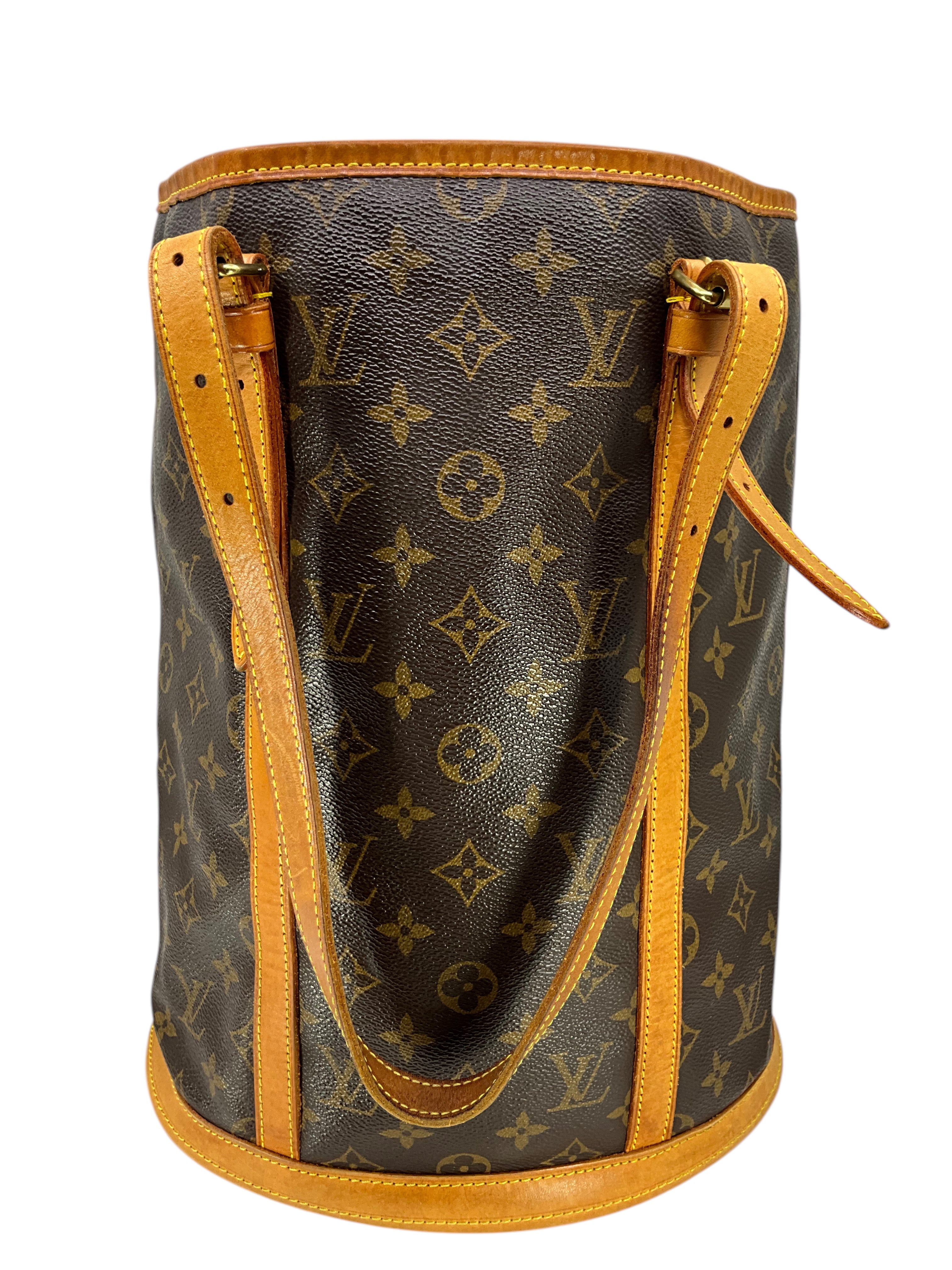 Authentic Louis Vuitton Monogram Canvas Bucket Bag GM - Luxury Designer Handbag for Women, Perfect for Travel, Work & Everyday Use