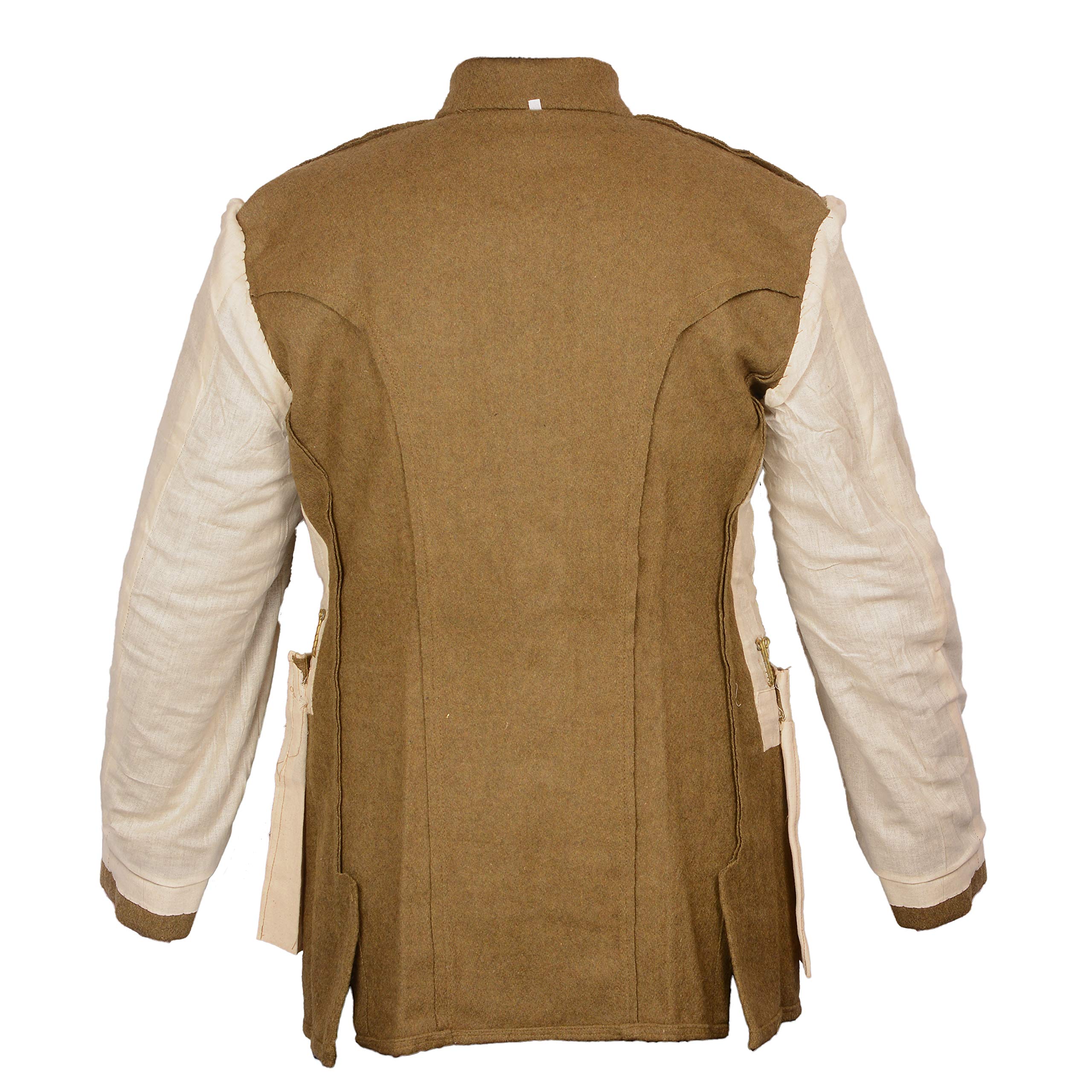 WW1 Canadian Army 1907 Khaki Stand Collar SD Tunic - Authentic Reproduction | 1903 Canadian Service Dress Uniform | Military Reenactment & Historical Costume