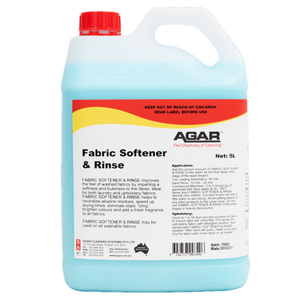Premium Agar Fabric Softener & Rinse Concentrate - Gentle on Clothes, Ideal for Laundry & Delicate Fabrics - Perfect for Home, Hotels & Baby Care