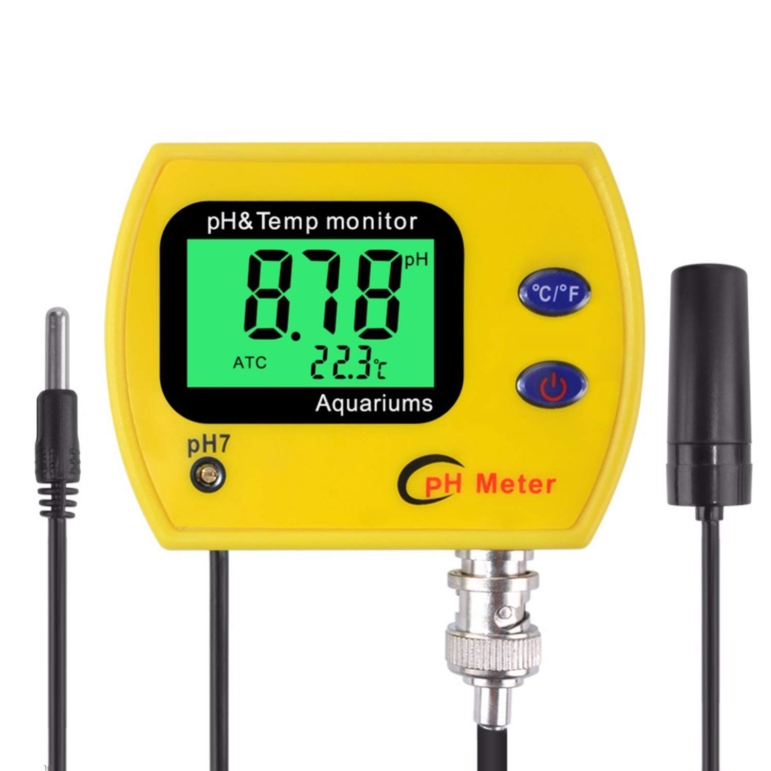 **Digital pH Meter with Backlight - PH-991 Water Tester for Aquarium, Pool, and Scientific Use | Accurate pH & Temperature Monitor | Durable Acidimeter Tool**    *(Ideal for testing water quality in aquariums, swimming pools, labs, and hydroponics)*