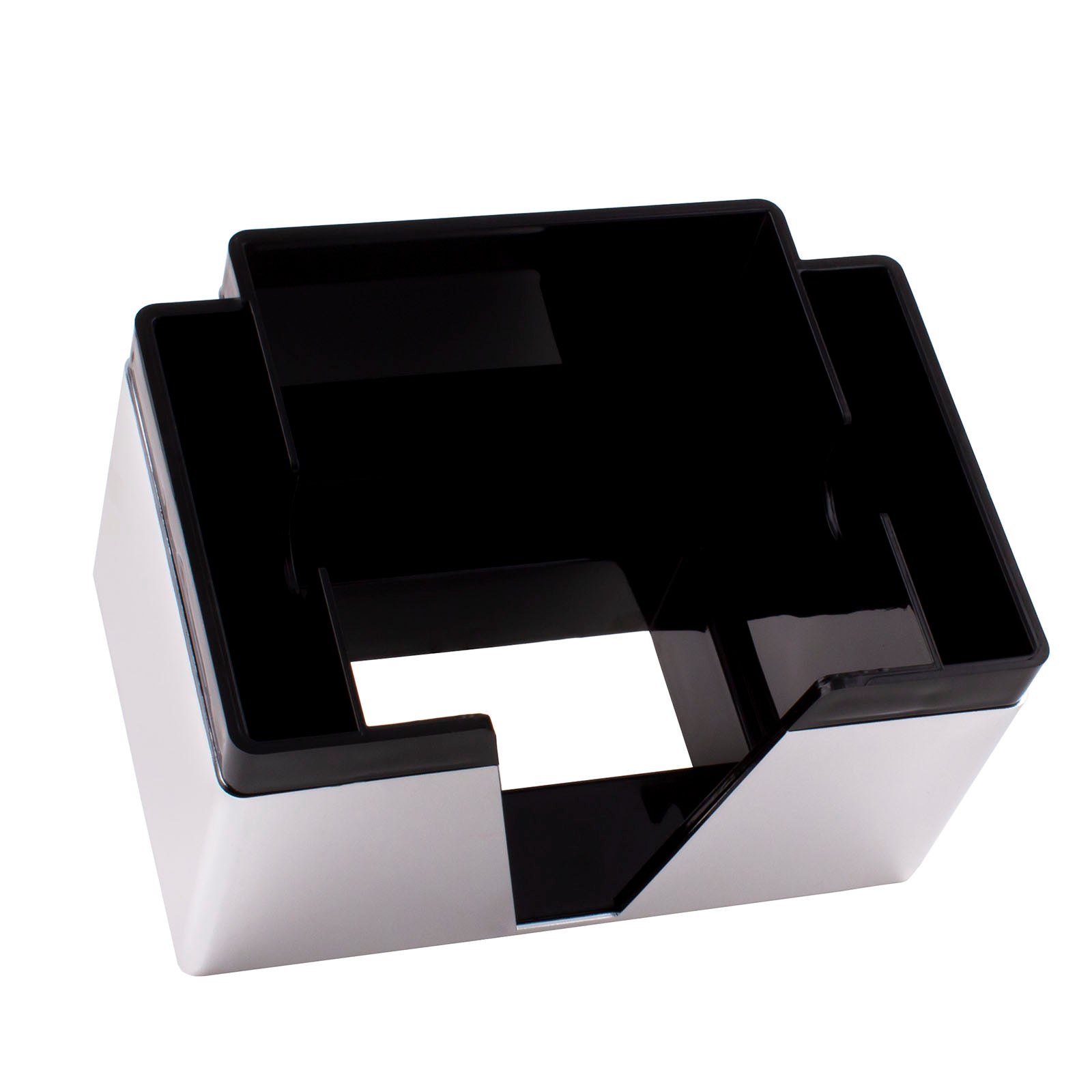 3 Compartment Napkin Bar Caddy - Black & Chrome | Organize Condiments, Utensils & Napkins for Restaurants, Bars & Home Kitchens