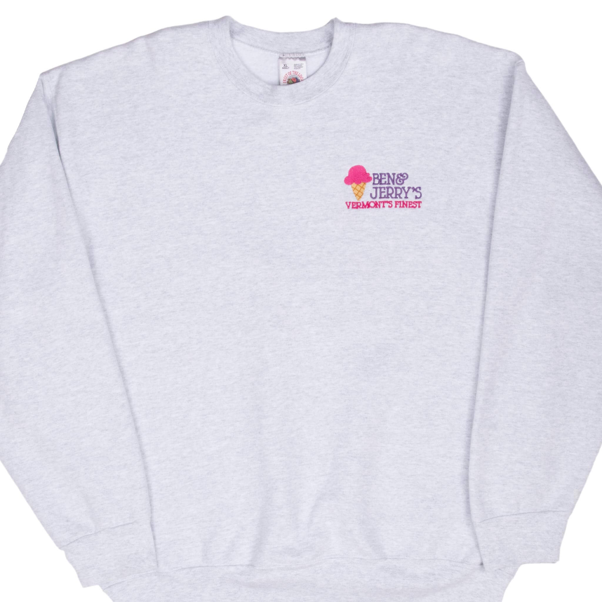 Vintage Ben & Jerry's Ice Cream Sweatshirt 1990s XL - Made in USA - Retro Unisex Pullover Hoodie for Ice Cream Lovers & 90s Fashion Enthusiasts