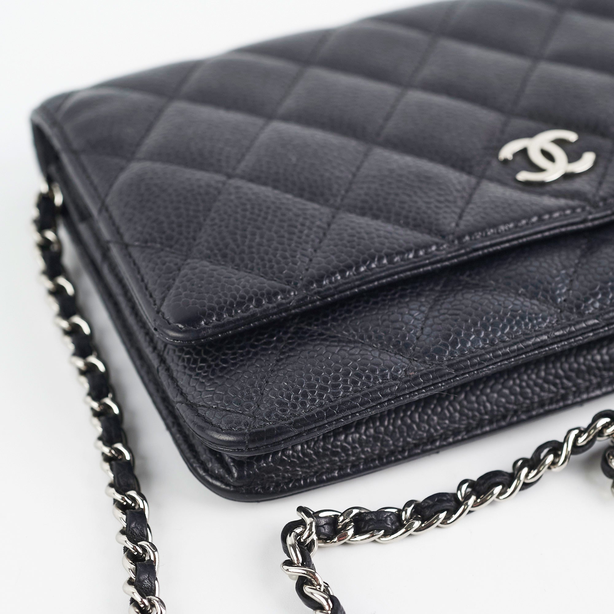 Chanel Caviar Leather Wallet on Chain WOC Crossbody Bag in Black | Luxury Designer Handbag for Women | Perfect for Evening Events, Parties & Daily Use
