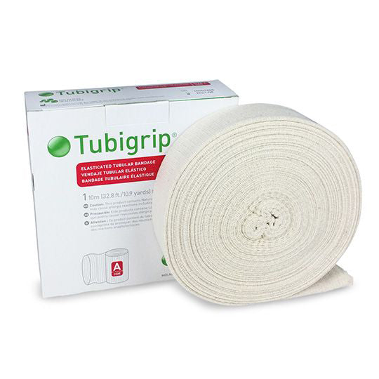 Tubigrip Elasticated Tubular Bandage - Breathable White Support Bandage for Wound Care, Sprains & Post-Surgery Recovery - Ideal for Ankles, Wrists & Joints