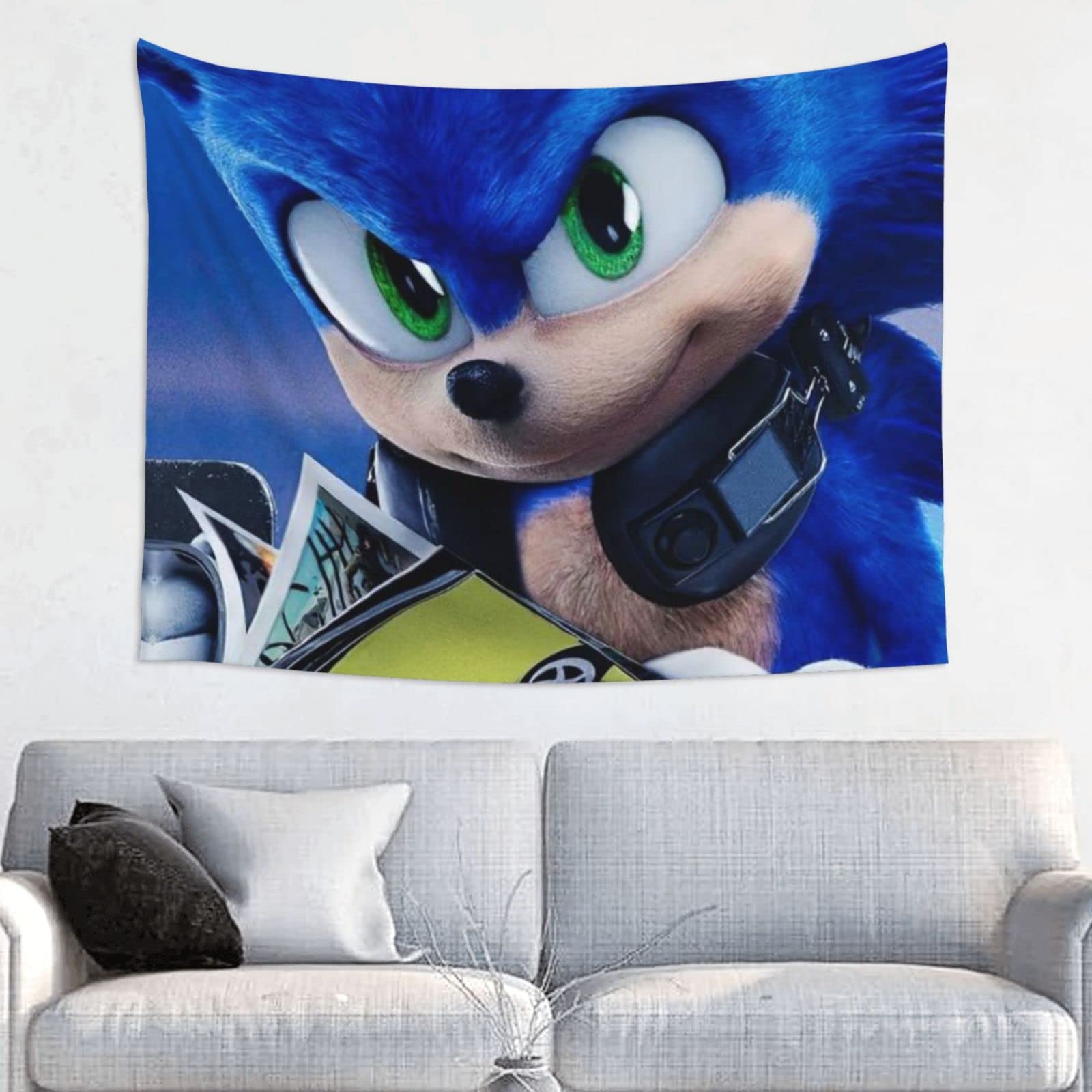 Cute Cartoon Hedgehog Tapestry Wall Hanging - 27x37 Inch Aesthetic Wall Decor for Bedroom, Living Room, Dorm | Boho Home Decor & Hippie Room Aesthetic