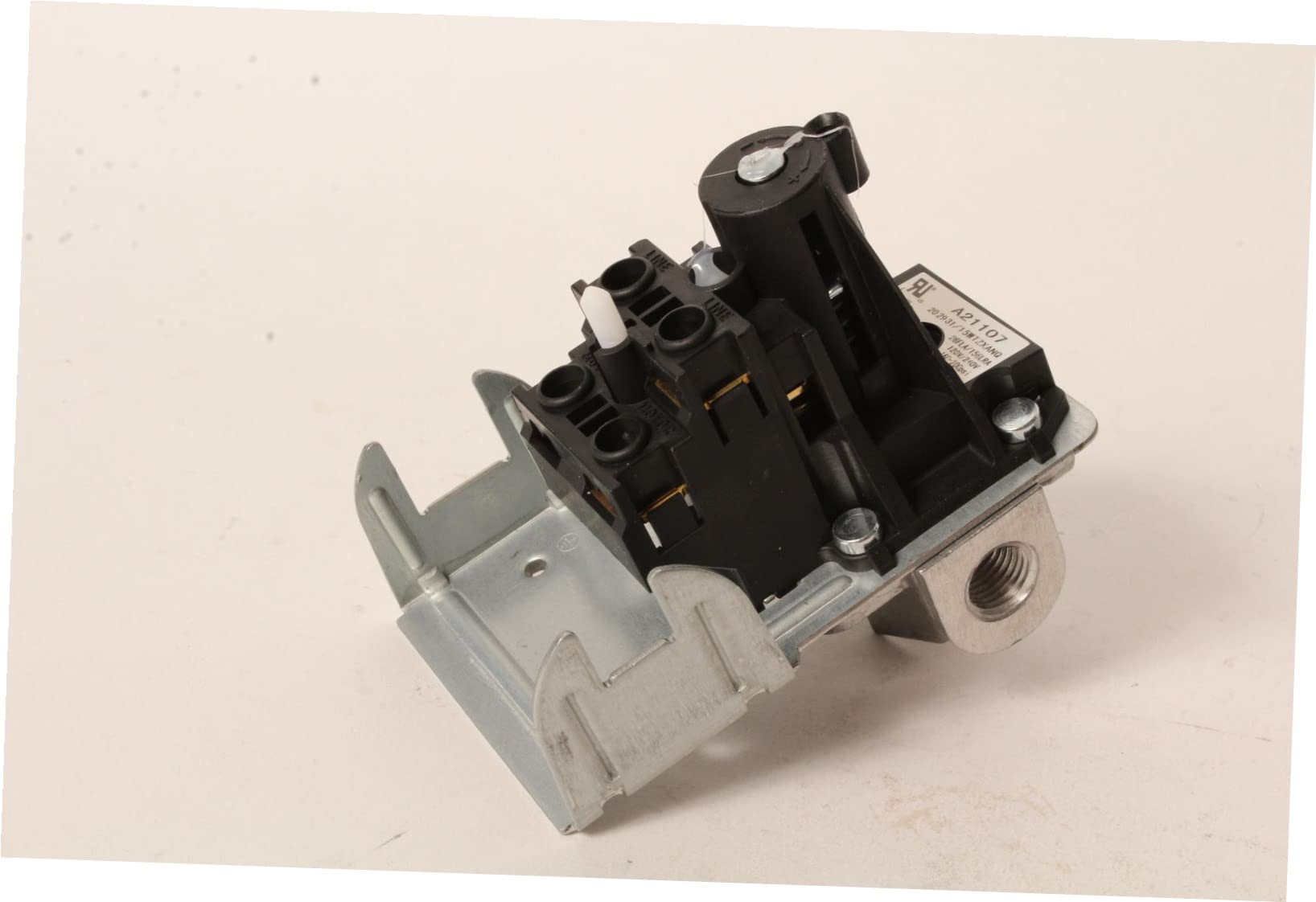 A21107 AB-9063158 Automatic Push Button Air Compressor Pressure Switch - Black | Heavy Duty Replacement for Industrial & Home Workshop Air Tools