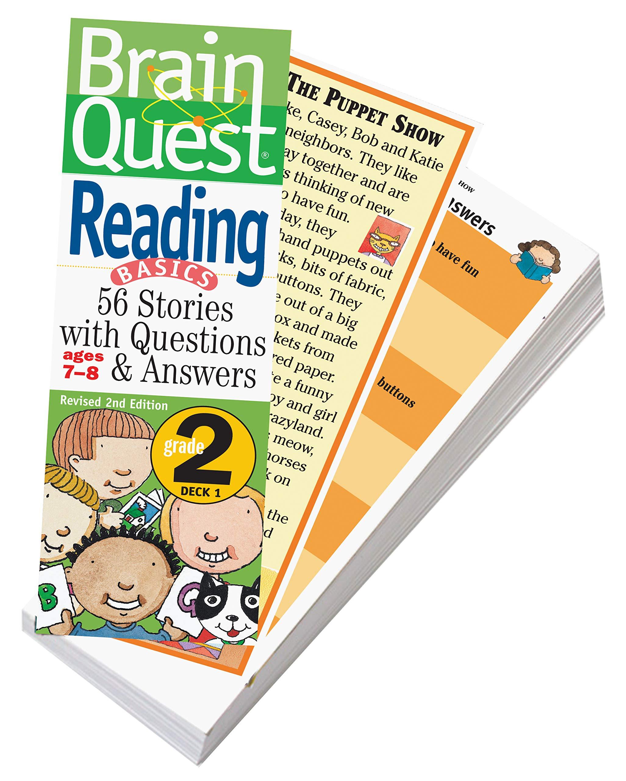 Brain Quest Reading Grade 2 - 56 Engaging Stories with Q&A for Kids | Improve 2nd Grade Reading Skills at Home & Classroom