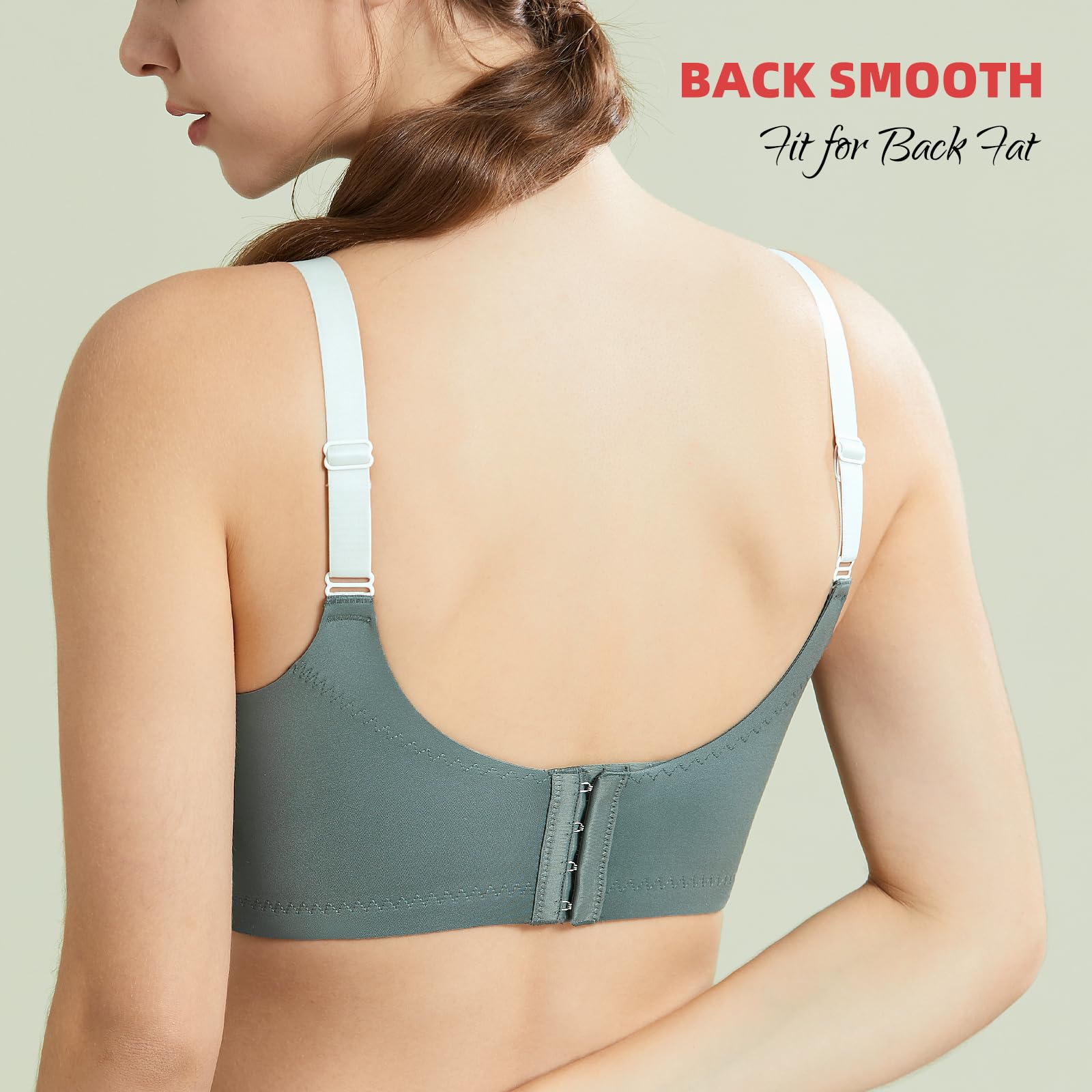 Baetty Wireless Bras for Women - No Underwire, Unpadded Full Coverage Comfort Bra 4548 | Perfect for Everyday Wear, Yoga & Lounge