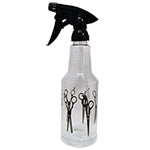 16OZ Premium Designer Spray Bottle - Heavy Duty Plastic, Fine Mist Sprayer for Hair, Cleaning, Plants & DIY Projects - Perfect for Salon, Home & Garden Use