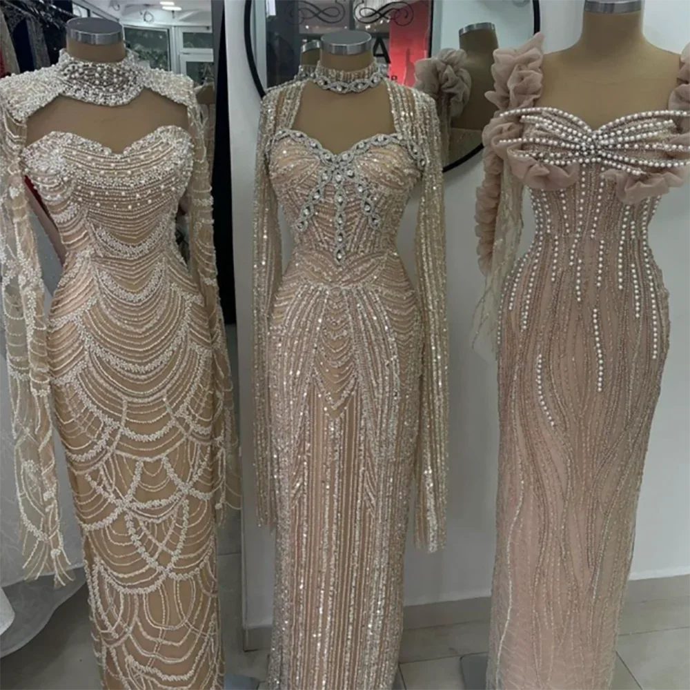 Serene Hill 2025 Luxury Dubai Sweetheart Mermaid Beaded Evening Gown for Women - Elegant Formal Dress for Prom, Gala, Wedding & Special Occasions