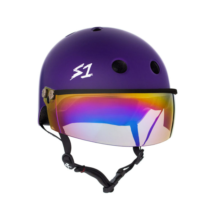 Lifer Motorcycle Helmet with Iridium Gradient Mirror Visor - Lightweight & Durable for Safe Riding - Perfect for Street Bikes, Cruisers & Commuting