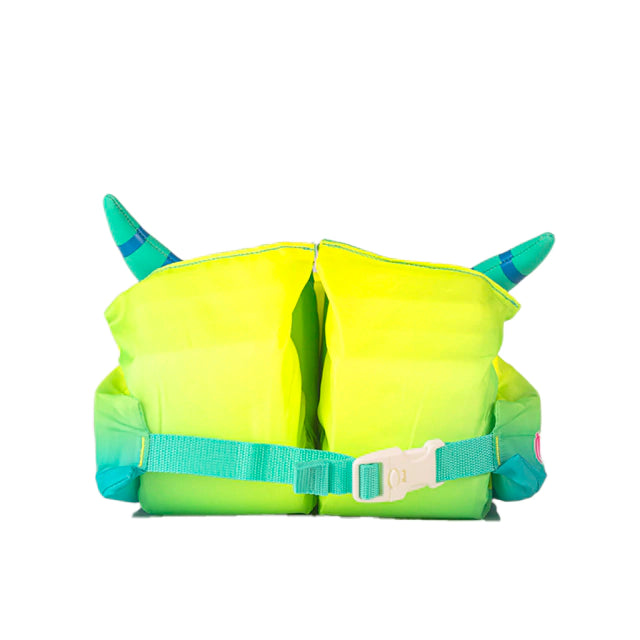 Flotador Mibi Monsters Neo Green - Inflatable Swim Float for Kids 2-3 Years | Perfect for Pool, Beach & Water Play