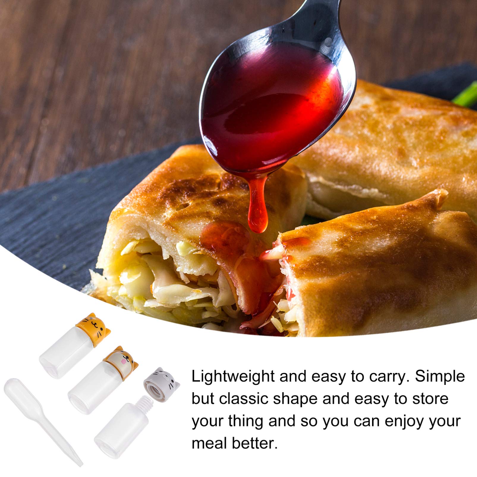 Angoily Mini Soy Sauce Dispenser - Refillable Seasoning Bottle with Drip Tube for Vinegar, Soy Sauce & Condiments | Perfect for Home, Kitchen, Restaurant & Lunch Box Accessories