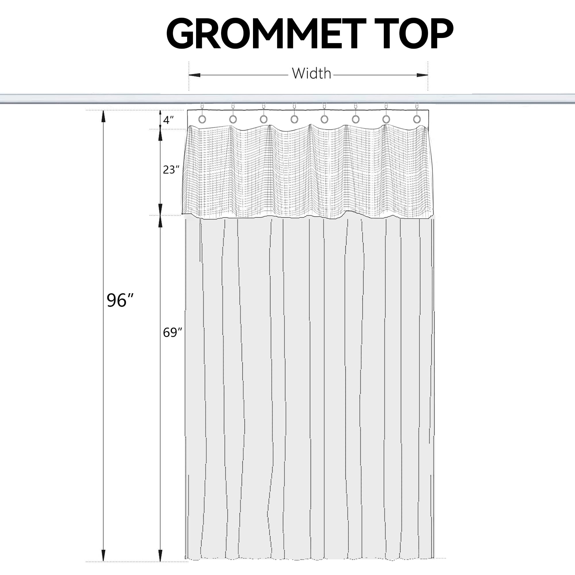 Flame Retardant Hospital Privacy Curtain with Grommets - 12x8FT Medical Room Divider for Clinics, Labs & Schools (1 Panel, Beige) - Ideal for Patient Privacy, Infection Control & Space Partitioning