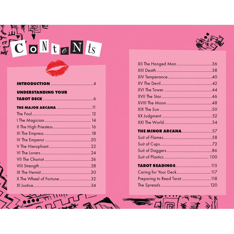 Mean Girls Tarot Deck & Guidebook Set - 78-Card Tarot Deck with Illustrated Guidebook for Beginners, Divination, Self-Discovery & Gift Giving