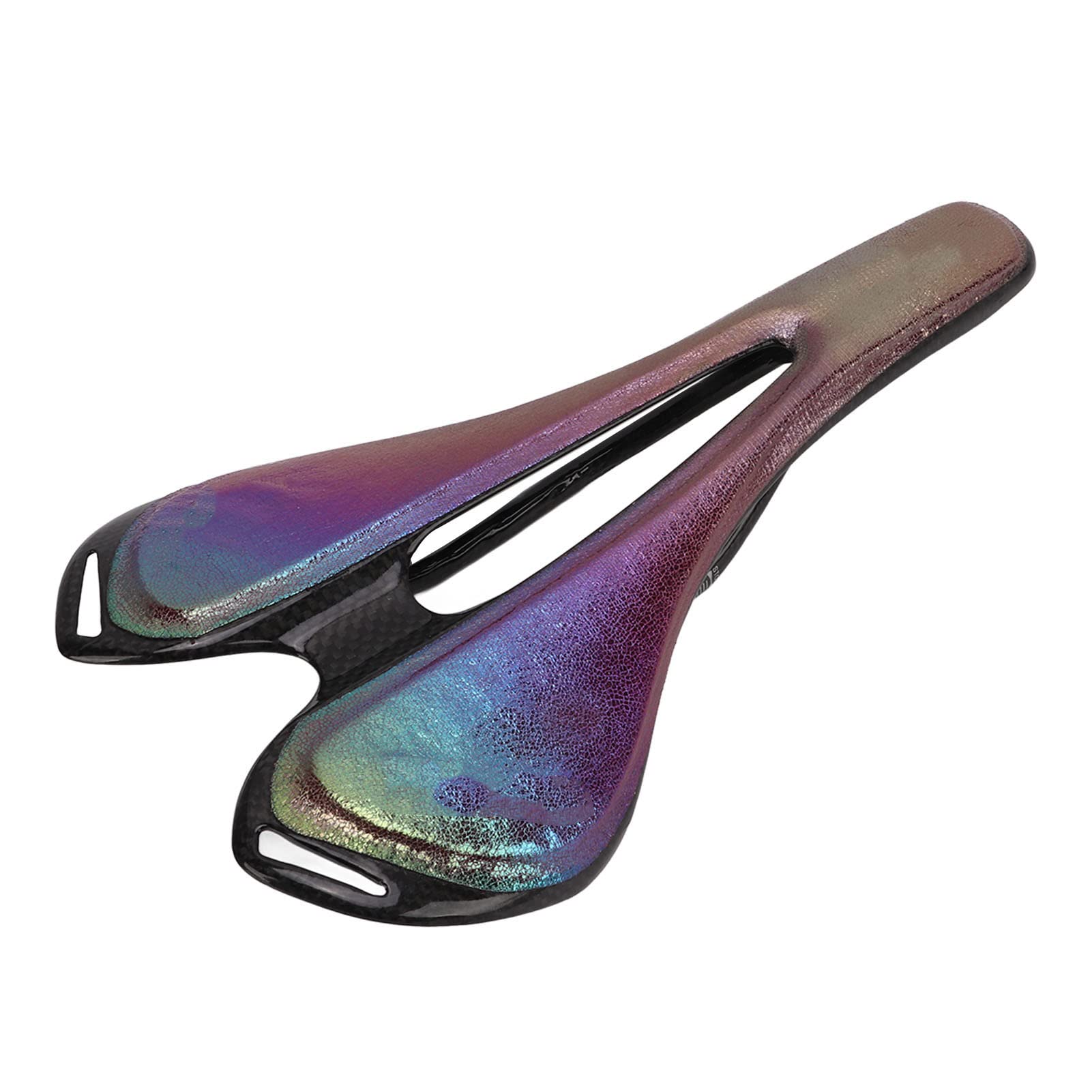 **Comfortable Hollow Bike Saddle for Men & Women - Soft Leather Padded Carbon Fiber Cushion for Mountain, Road & Exercise Bikes - Perfect for Long Rides & Commuting**
