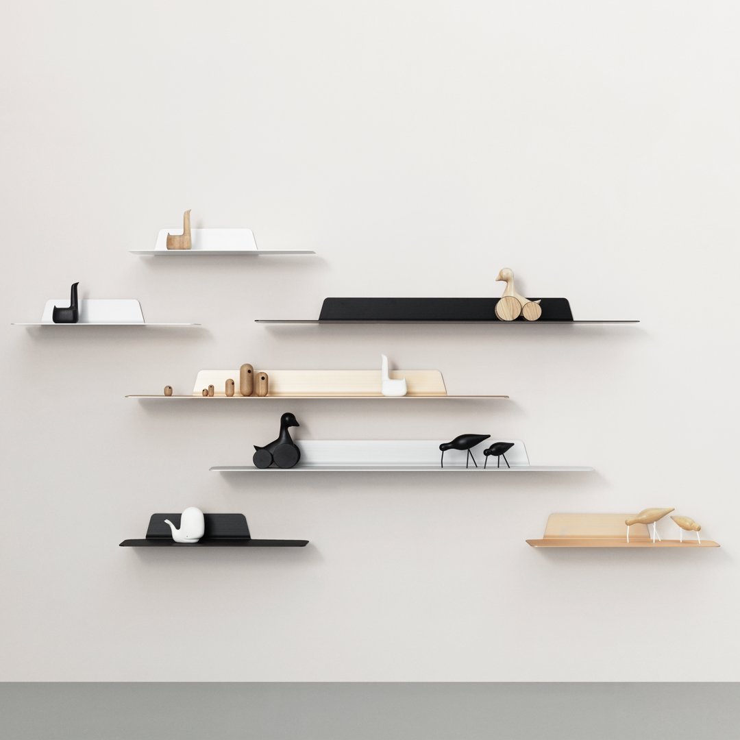 Normann Copenhagen Legal Jet Shelf - Modern Wall Shelf for Home & Office Storage - Perfect for Living Room, Bedroom, and Kitchen Organization