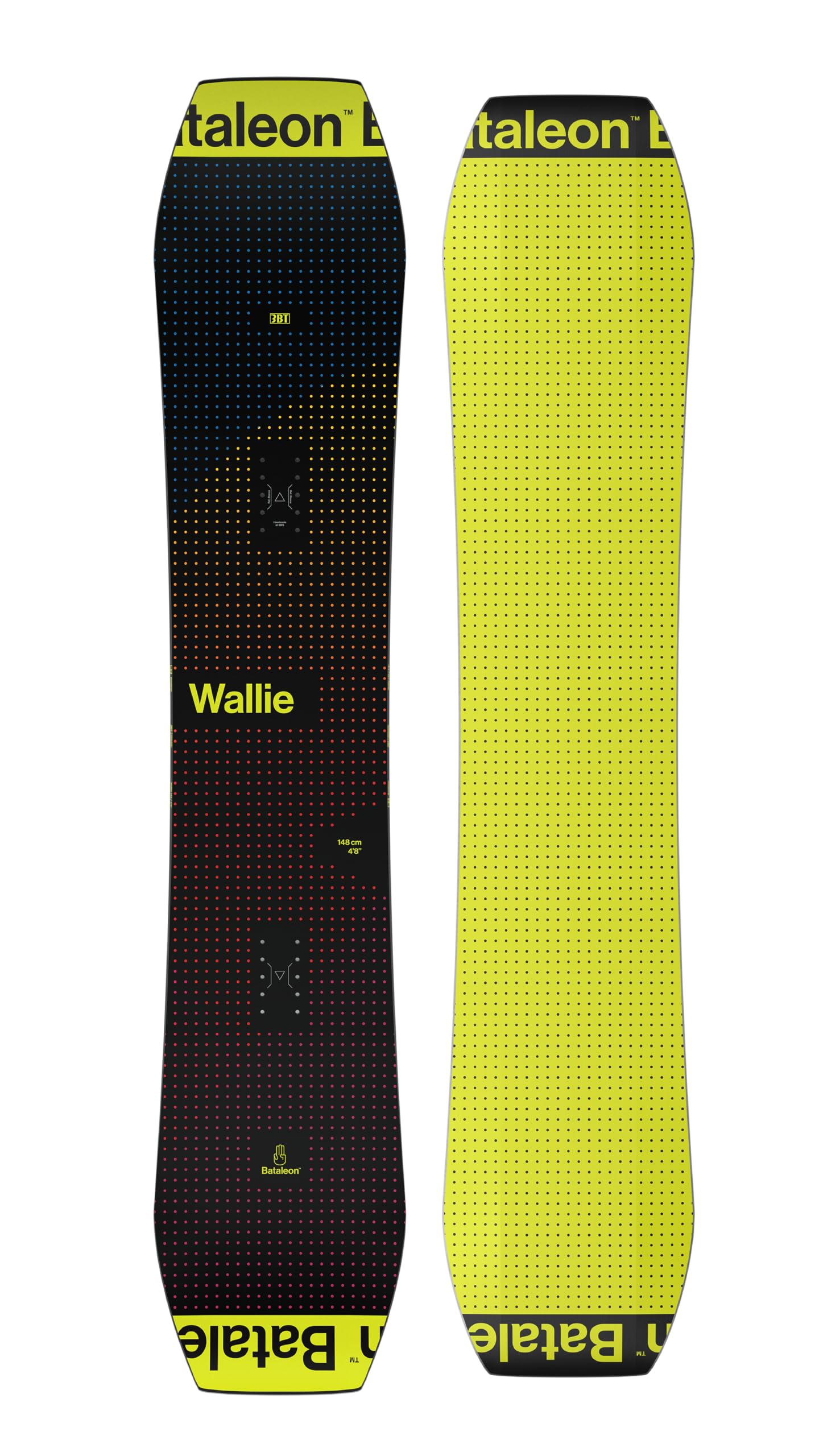Bataleon Men's Wallie Snowboard - All-Mountain Freestyle Snowboard for Powder & Park Riding | Perfect for Backcountry & Resort Use