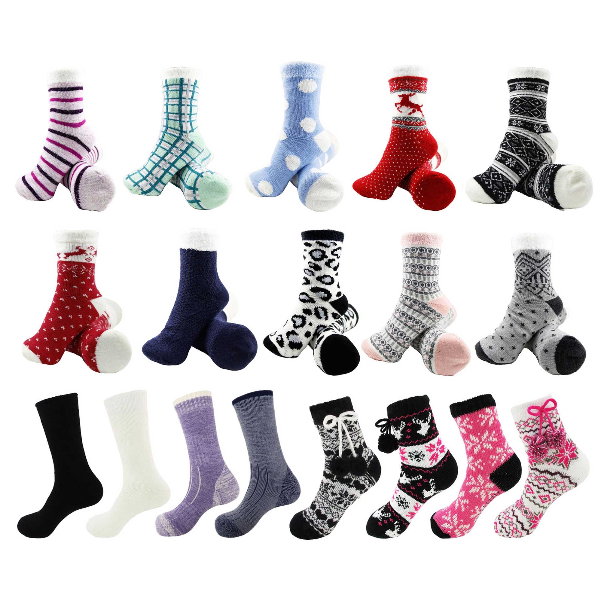 BambooMN Sock of the Month Club - 3 Pairs Ultra Soft & Cozy Women's Bamboo Socks for Home, Lounge & Gifting - Subscription Box for Relaxation & Comfort