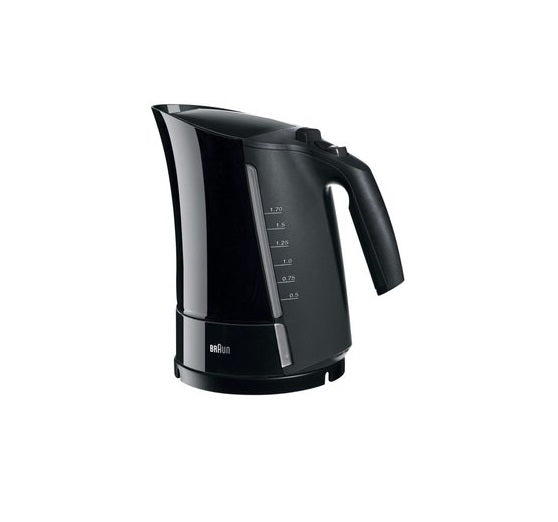 Braun WK300 1.7L Electric Kettle - 2200W Fast Boiling, 220V (Black) - Perfect for Home, Office & Tea Lovers