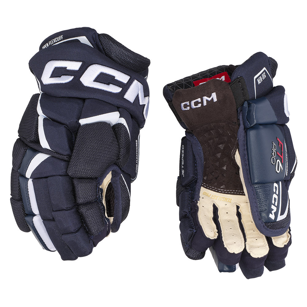 CCM Jetspeed FT6 Pro Senior Ice Hockey Gloves - High-Performance Protective Gear for Hockey Players - Perfect for Games, Training & Competitive Play