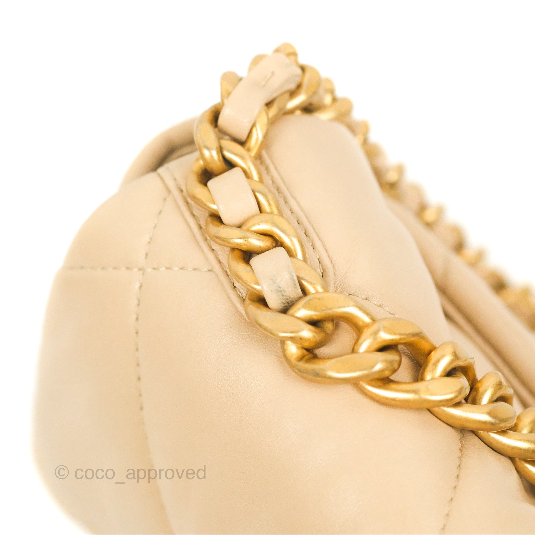 Chanel 19 Small Light Beige Mixed Hardware Flap Bag - Luxury Designer Handbag for Women | Perfect for Everyday Use, Office & Special Occasions
