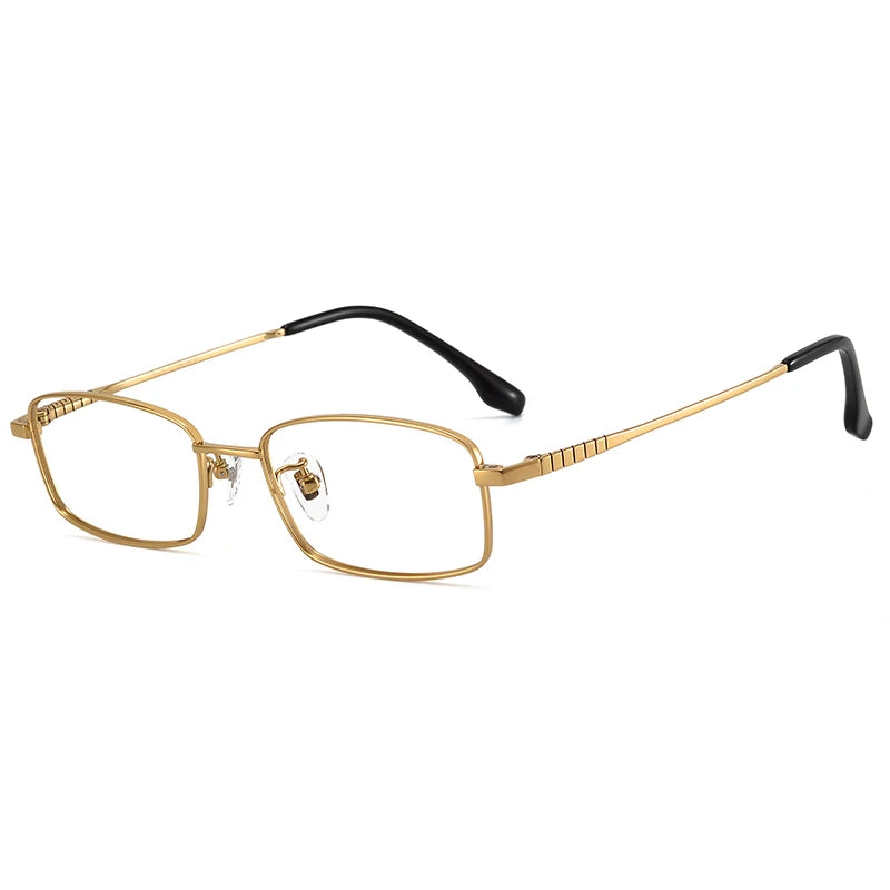 Bclear Unisex Full Rim Square Small Titanium Eyeglasses 86693 - Lightweight & Durable Frame for Reading, Working & Daily Wear
