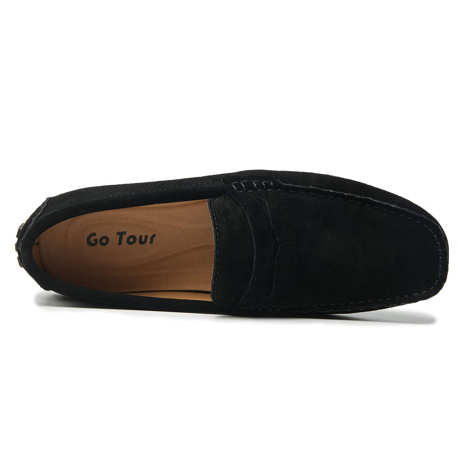 Go Tour Men's Penny Loafers - Classic Moccasin Driving Shoes | Slip-On Casual Boat Shoes for Men | Perfect for Business, Office & Weekend Outings