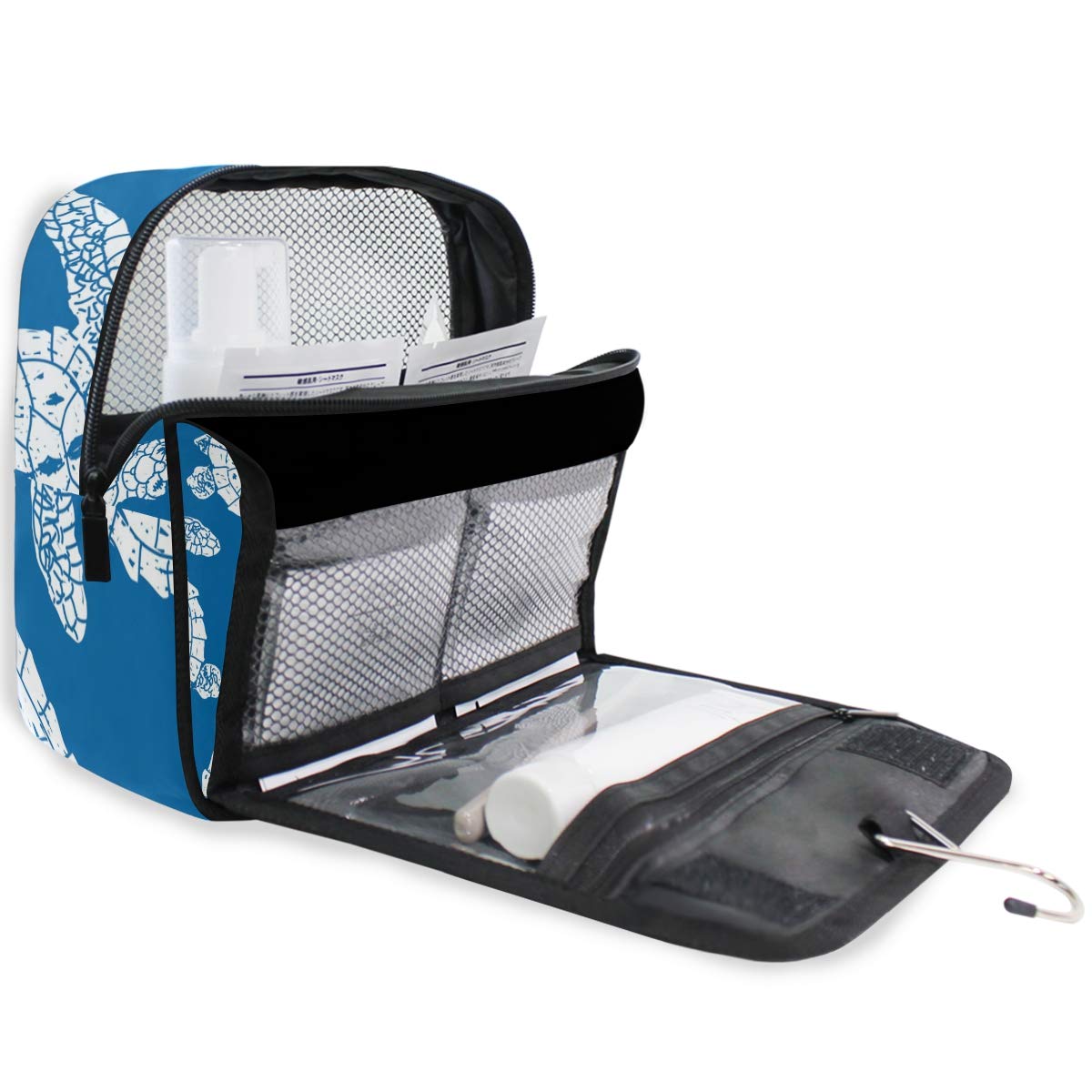 Waterproof Travel Toiletry Bag - Sea Turtle Cosmetic Pouch for Women, Perfect for Beach Trips & Showers