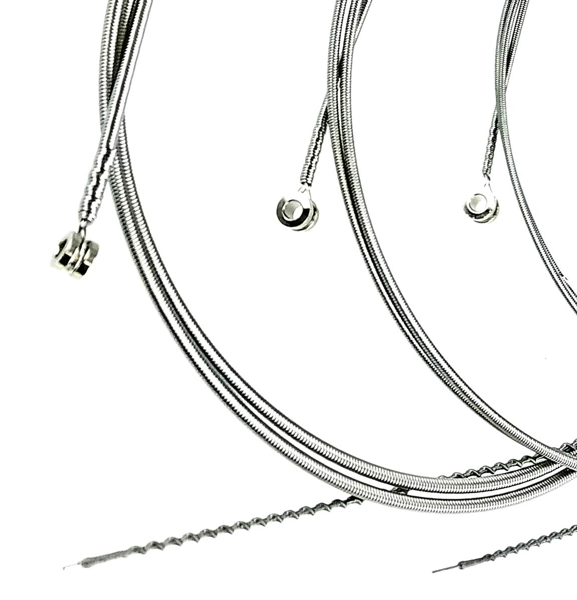 GHS Strings 5ML-STB Super Steels Stainless Steel Bass Guitar Strings - Medium Light Gauge (44-121) for Professional Bass Players & Recording Studios