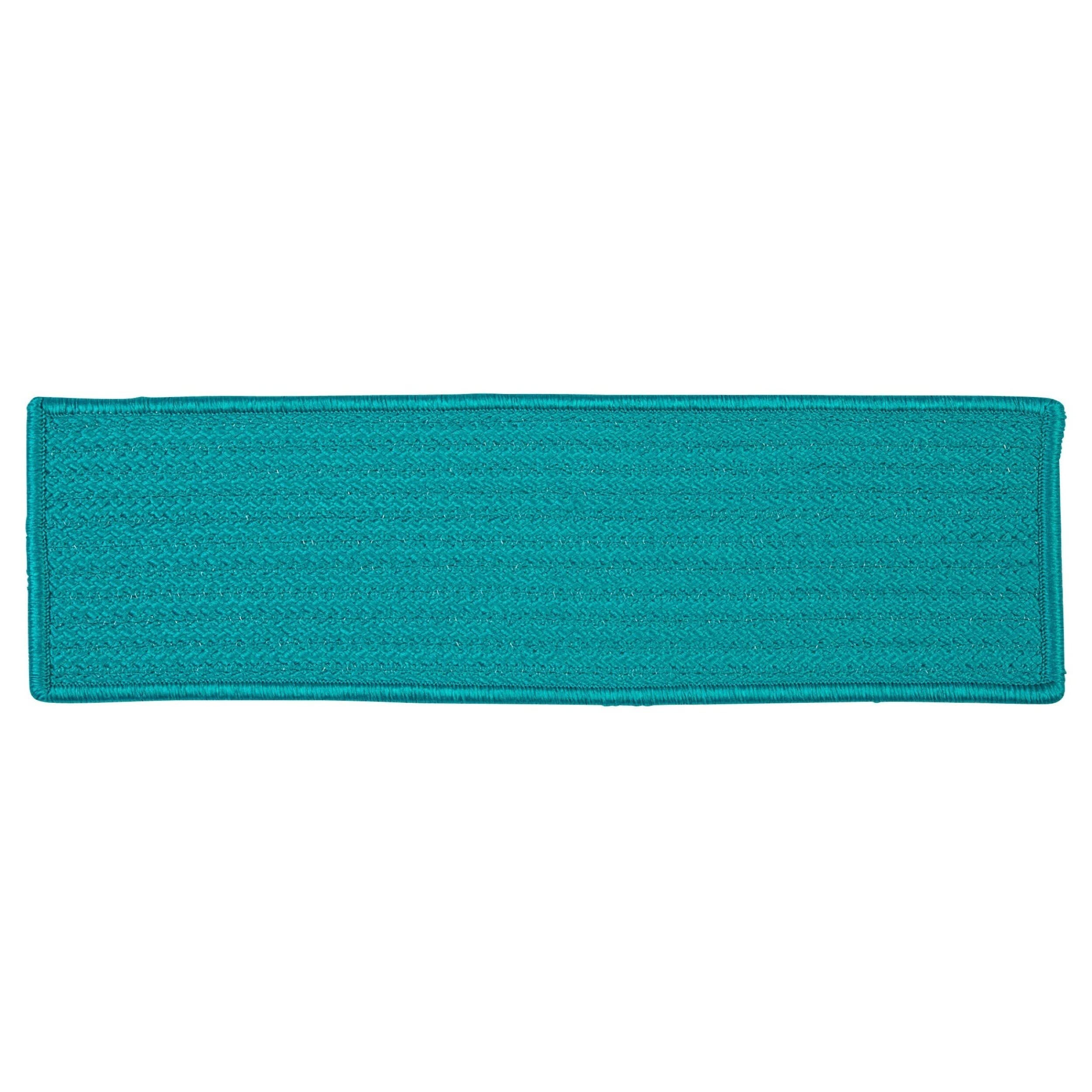 Simply Home Solid Stair Treads - Non-Slip Carpet Stair Pads (Set of 13, Turquoise) for Home Safety & Staircase Decor | Perfect for Indoor Stairs, Hallways, and Entryways