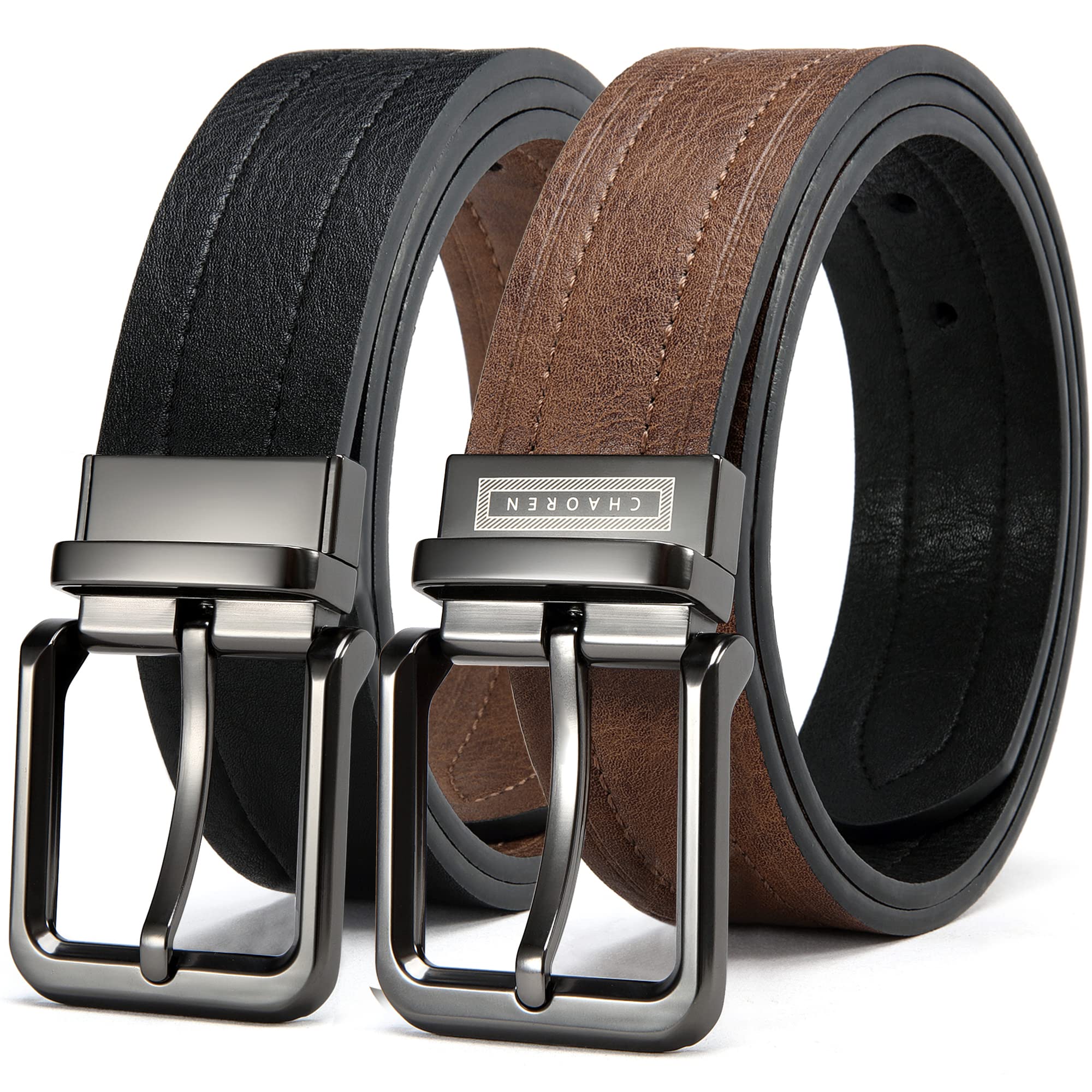 CHAOREN Reversible Men's Belt - 1 1/2