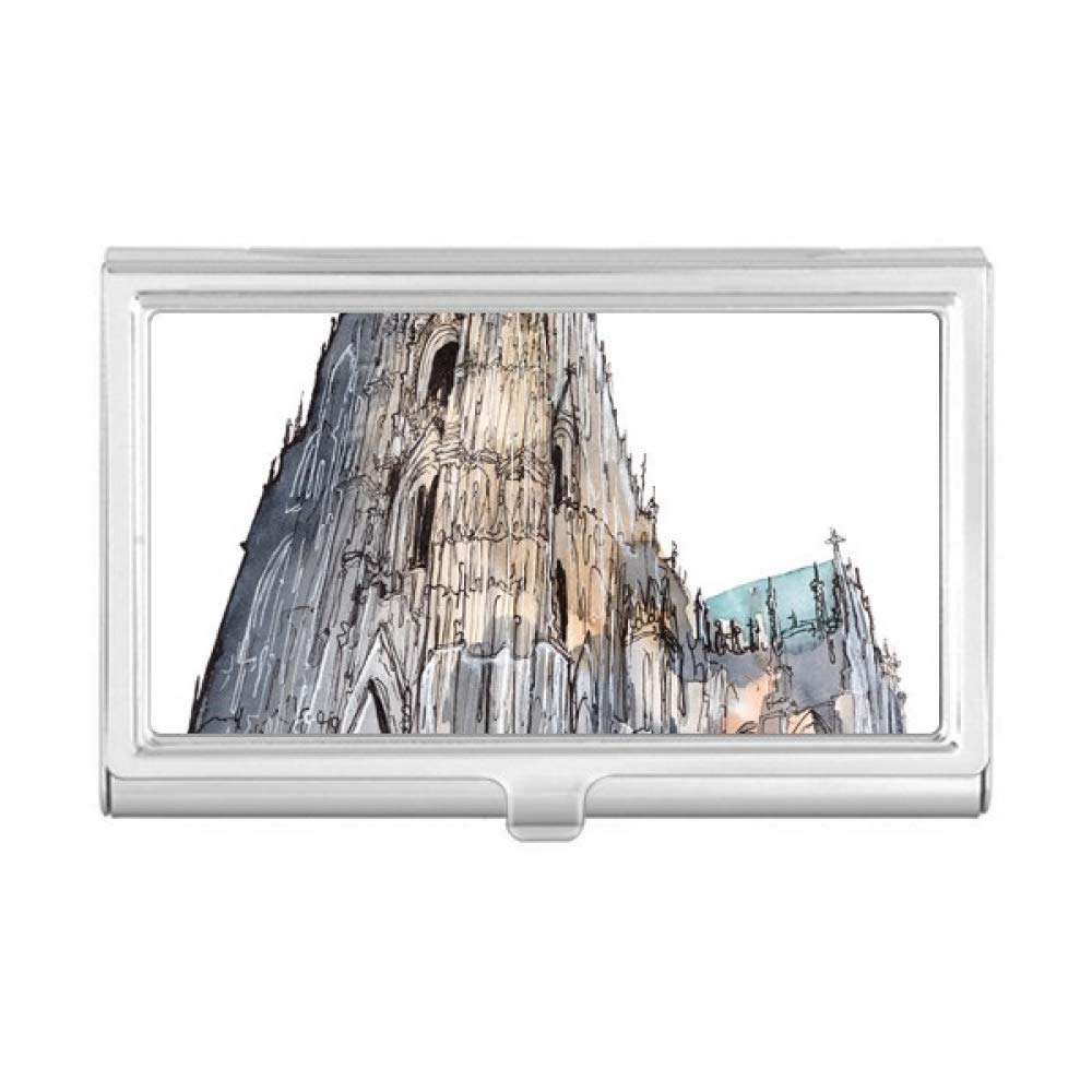 Premium Cologne Cathedral Germany Themed Business Card Holder - Elegant Pocket Wallet Case for Professionals & Travelers - Perfect for Business Meetings, Networking & Gifts
