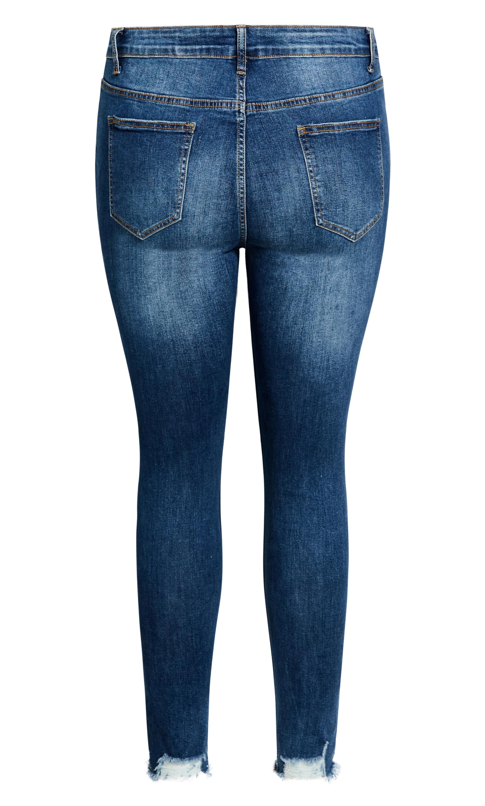 Plus Size Women's Jeans - Wild Rose Stretch Denim Pants for Casual Wear & Everyday Comfort | Avenue Fashion