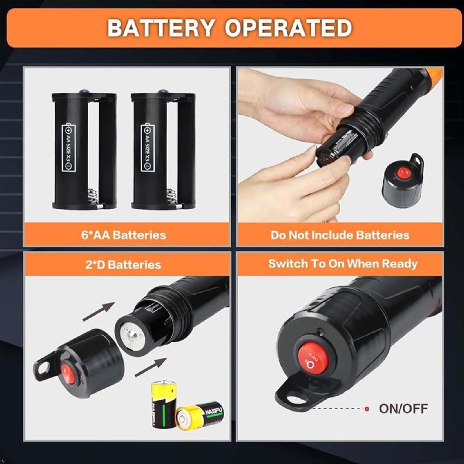 Portable Electric Gas Pump - Battery Powered Fuel Transfer Pump for Cars, Boats, Lawn Mowers - Compact & Lightweight Handheld Gasoline Pump (Orange & Red) - Perfect for Emergency Fuel Transfer, RV Camping, and Outdoor Equipment Maintenance