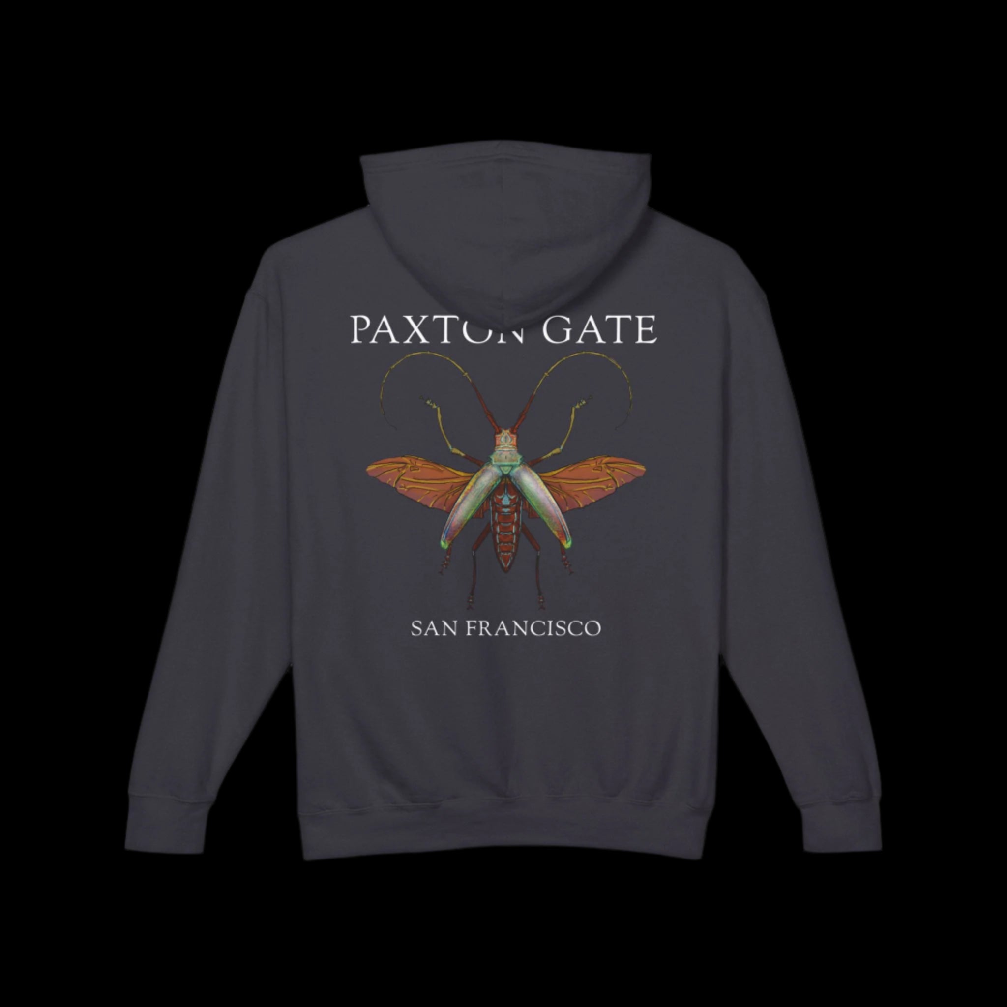 Unisex Paxton Gate Longhorn Beetle Hoodie by Kris Struble - Stylish Insect Print Sweatshirt for Men & Women | Perfect for Casual Wear, Outdoor Adventures & Nature Lovers