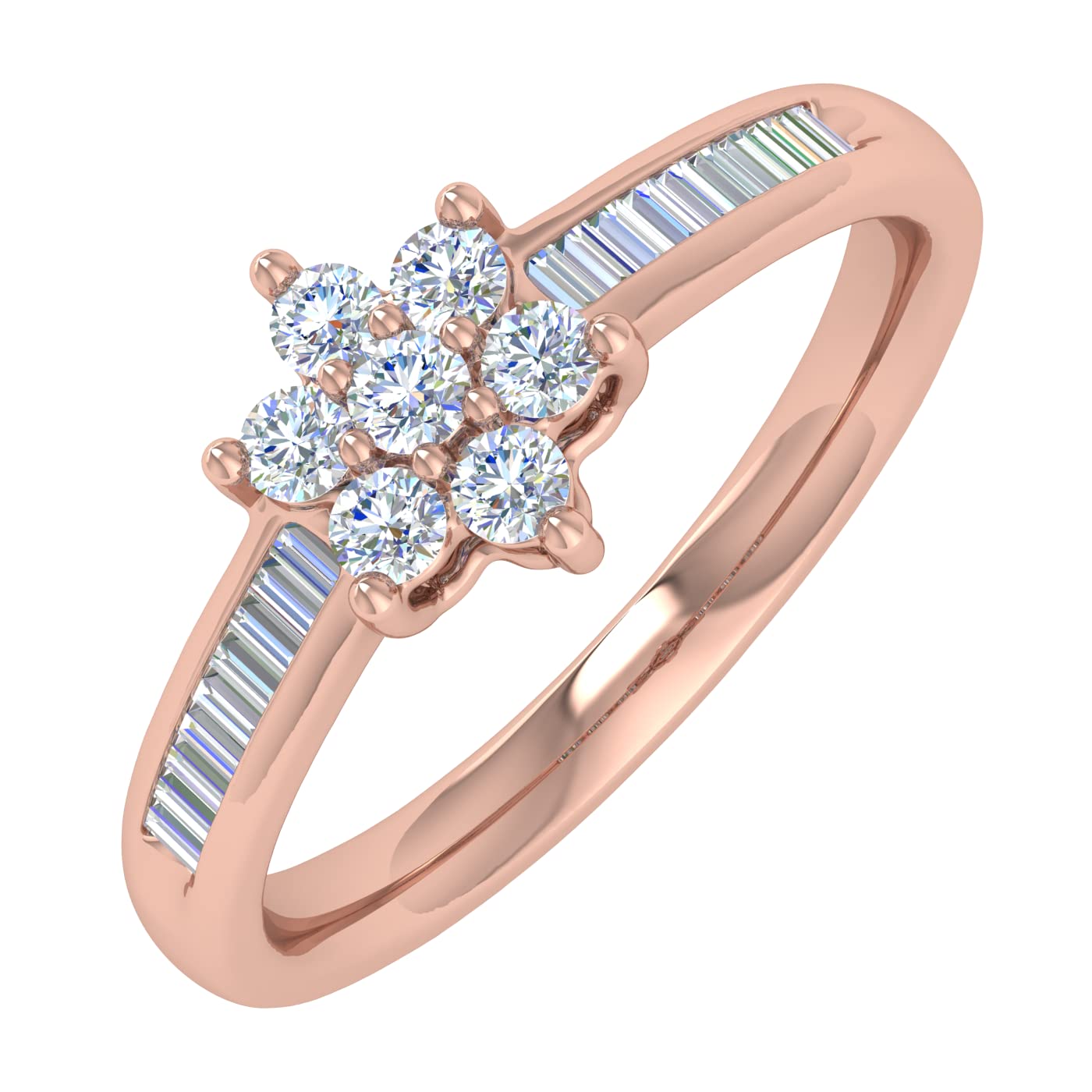 1/3 Carat Diamond Engagement Ring Band in 10K Gold - Elegant Wedding Ring for Women, Promise Ring, Anniversary Gift - Perfect for Proposals, Weddings & Special Occasions