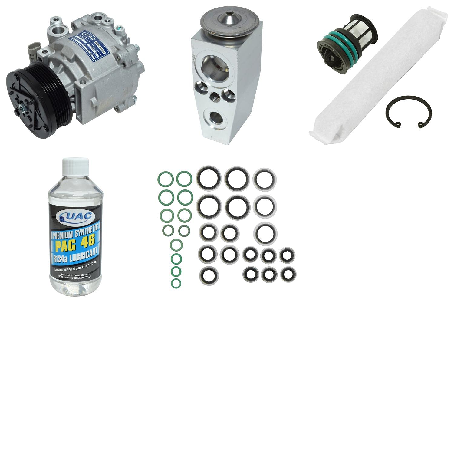 High-Quality HVAC A/C Compressor Replacement Kit - Compatible with Multiple Car Models | Perfect for Auto Repair Shops & DIY Mechanics