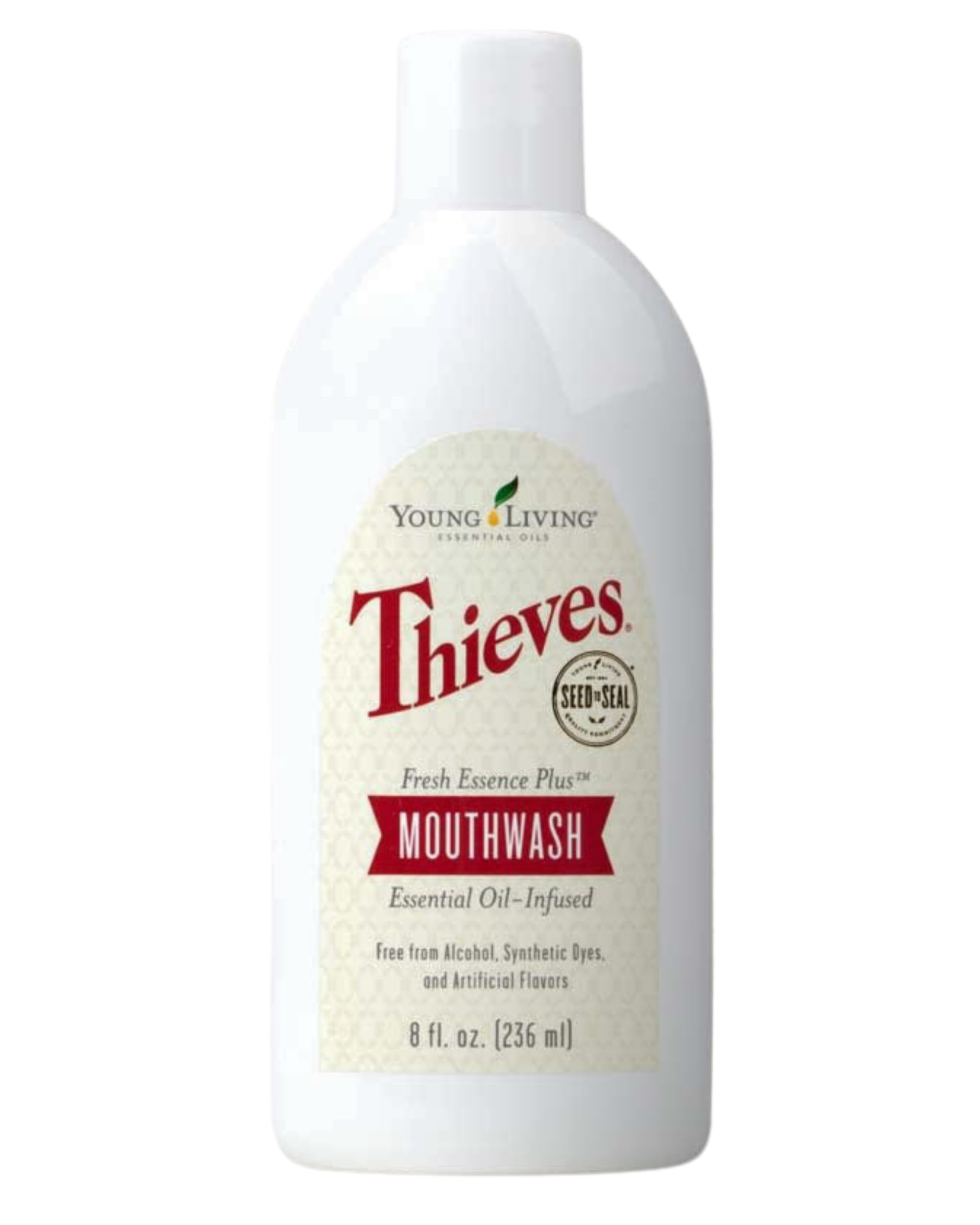 Young Living Thieves Fresh Essence Mouthwash - 8oz Alcohol-Free Dental Care for Fresh Breath, Oral Health & Gum Protection - Natural Teeth & Mouth Cleaner - Ideal for Daily Use, Travel & Post-Meal Freshness