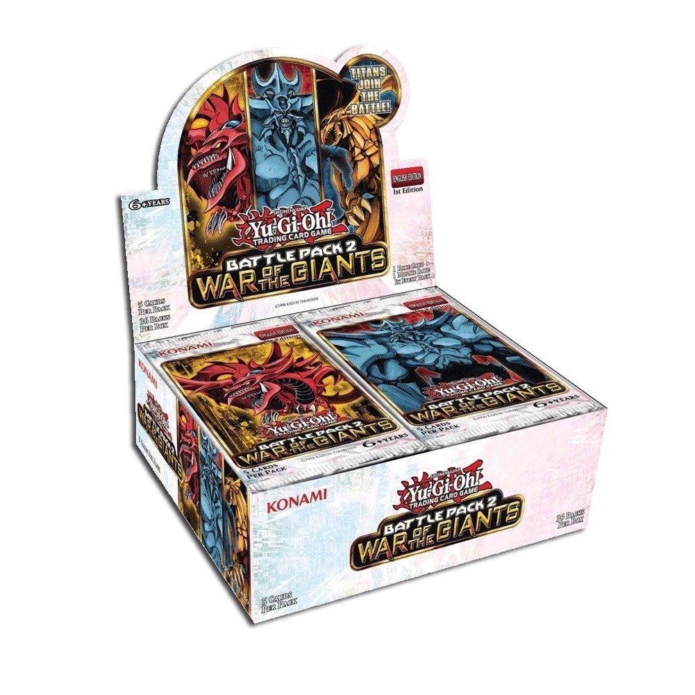 36 x Yu-Gi-Oh Battle Pack 2: War of the Giants Booster Packs (34108) - Collectible Trading Cards for Deck Building & Competitive Play