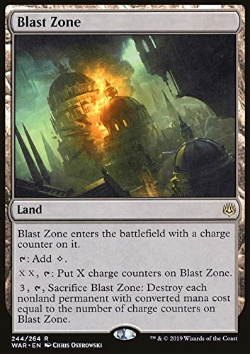 MTG Magic: The Gathering - Blast Zone (244) War of The Spark WAR - Rare MTG Card for Commander, Modern & Standard Decks - Perfect for MTG Players & Collectors